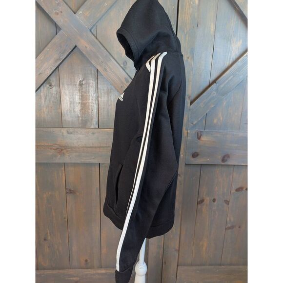 ADIDAS Hoodie Unisex Men's Women's Medium Black Logo Soft - Picture 2 of 9